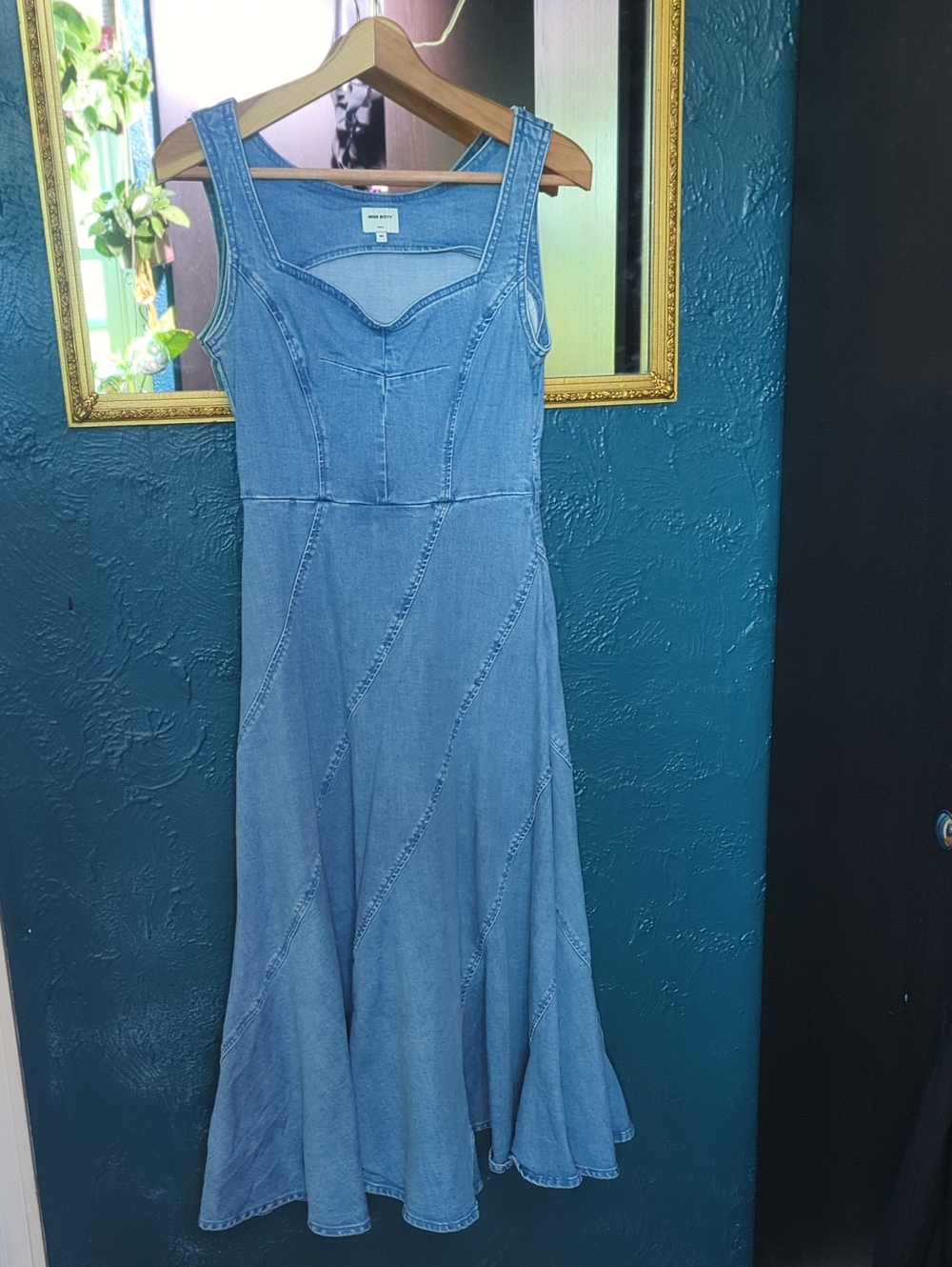 Miss Sixty Light Blue Denim Maxi Dress